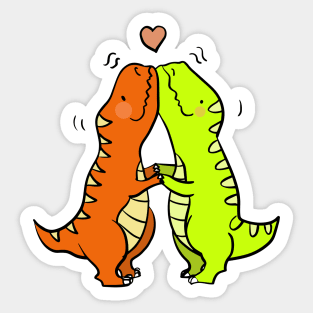 Dino-Hug Sticker